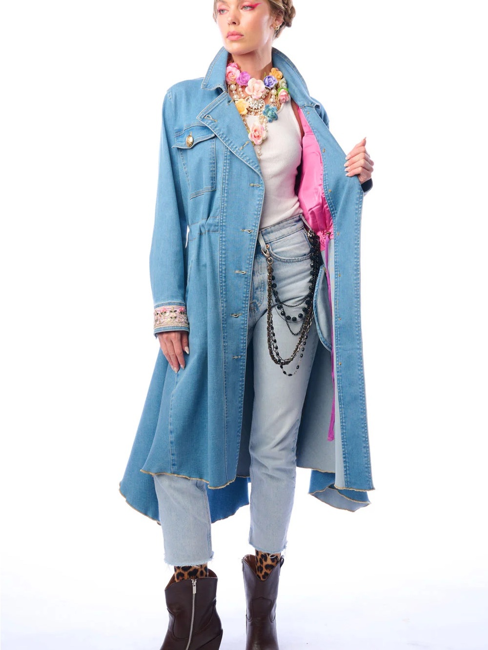 ARATTA MONTE CARLO DENIM COAT - M - NWT - Picture 5 of 12